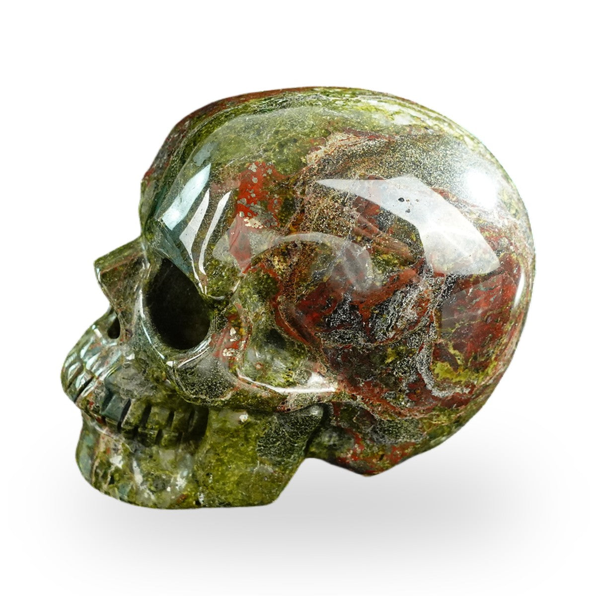 Dragon Blood Jasper crystal skull 3" SKH30DB10 photo 6