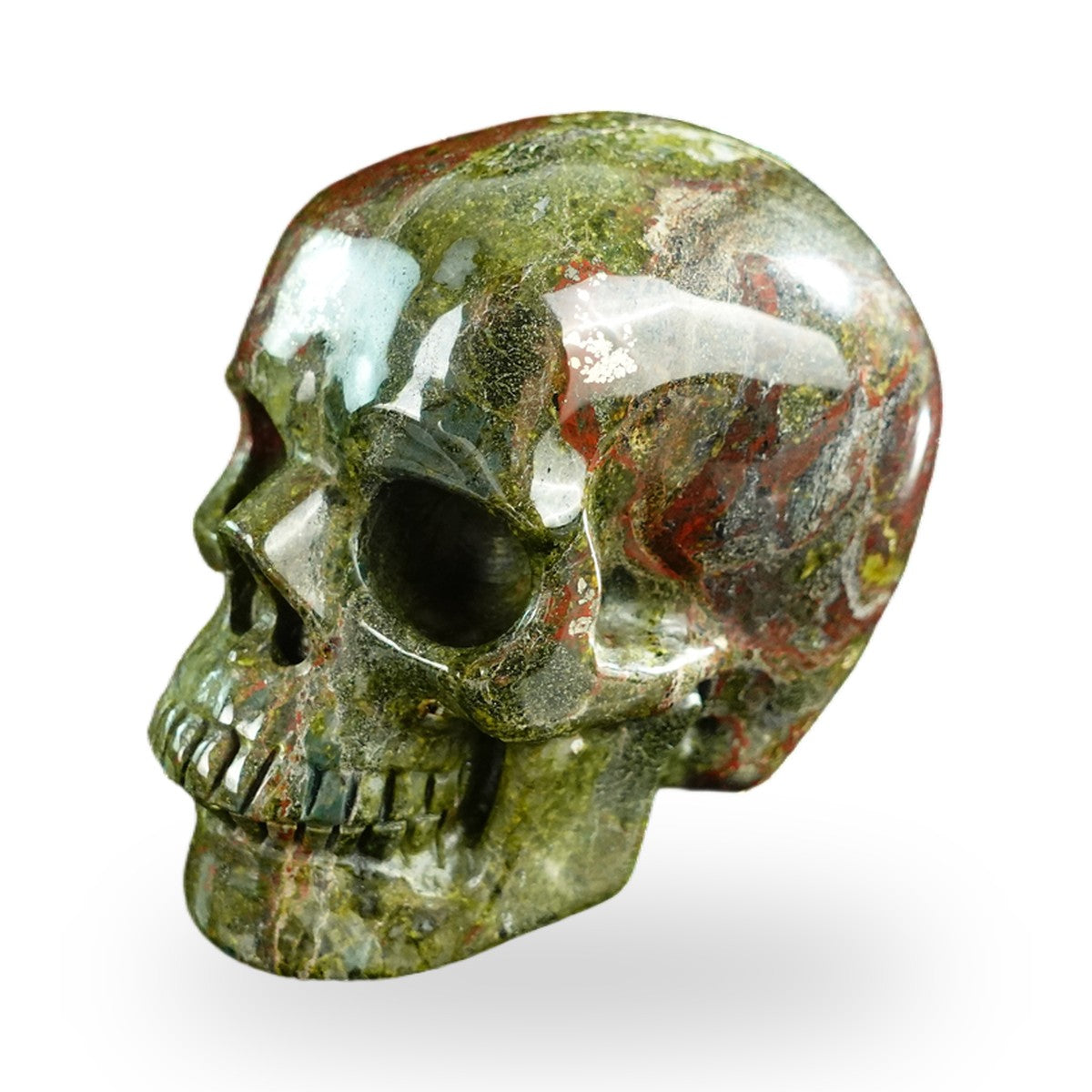 Dragon Blood Jasper crystal skull 3" SKH30DB10 photo 7