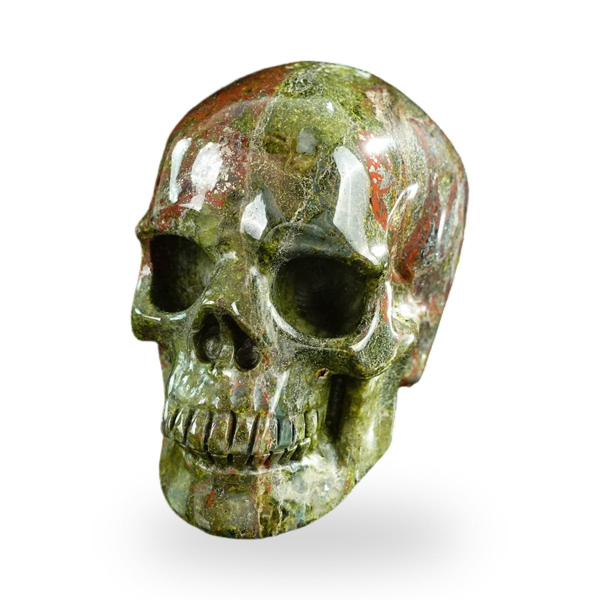 Dragon Blood Jasper crystal skull 3" SKH30DB10 photo 8