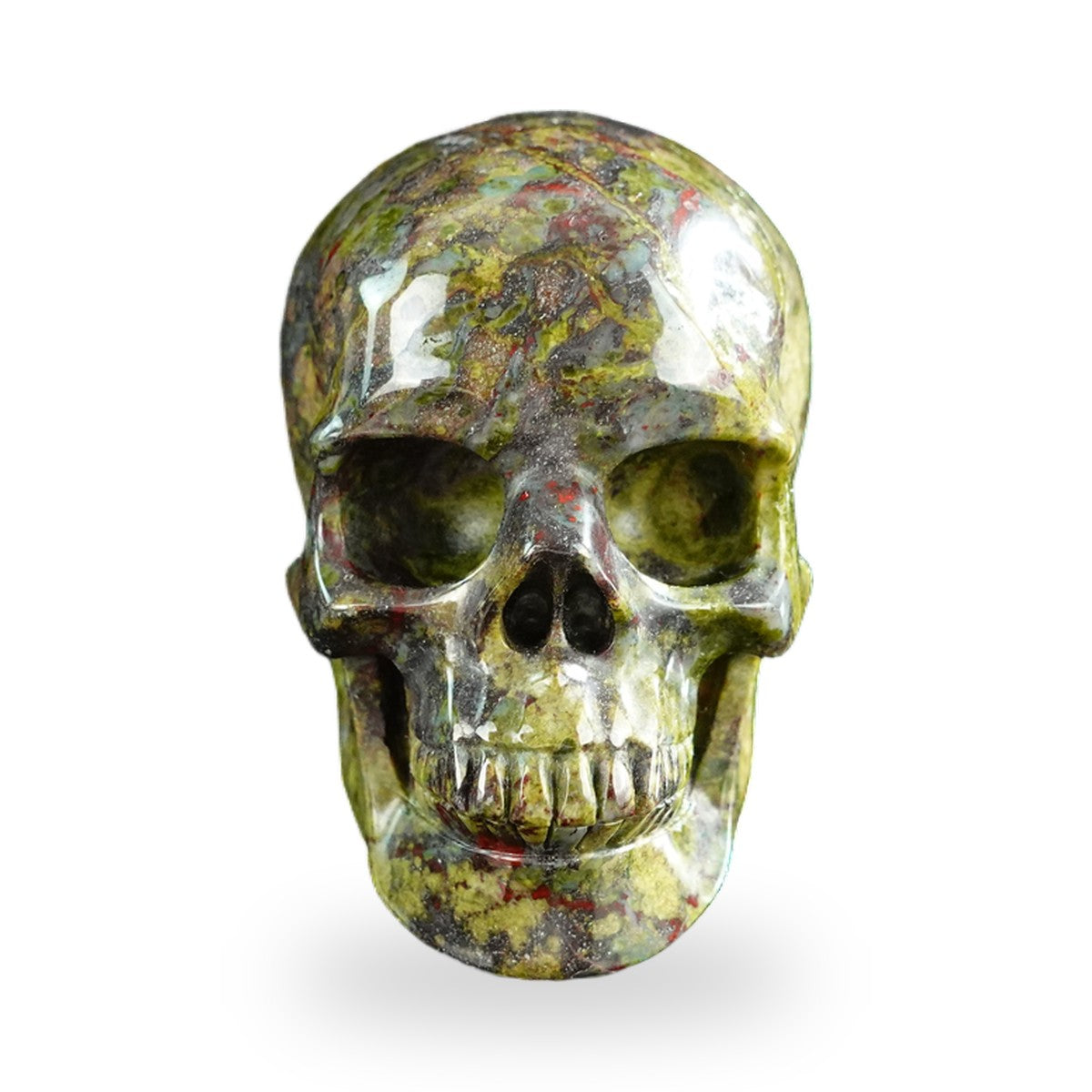 Dragon Blood Jasper crystal skull 3" SKH30DB11 photo 1