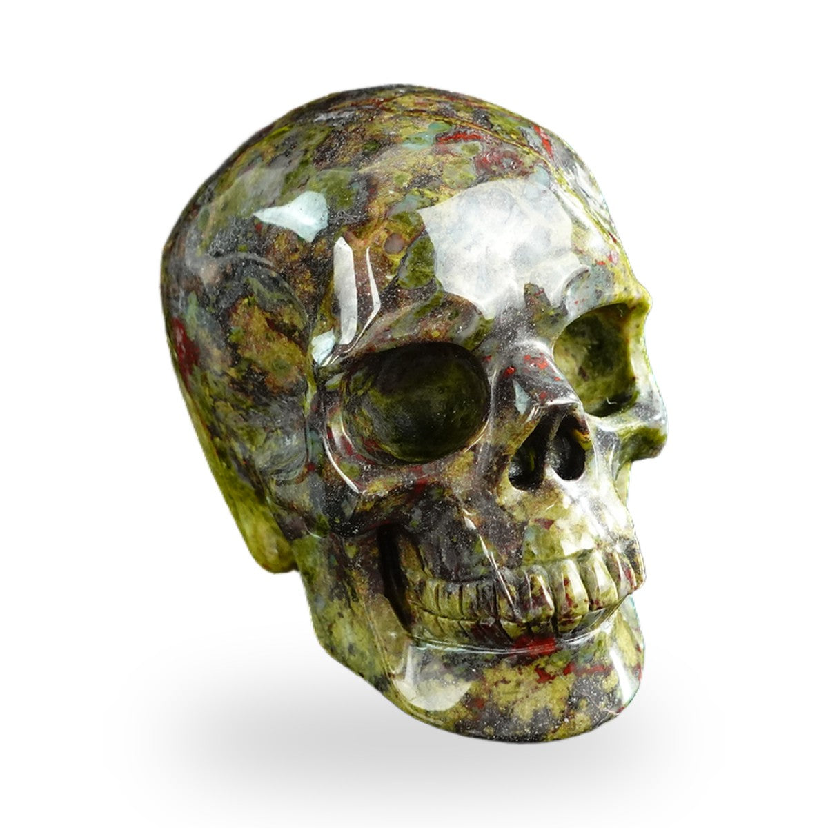 Dragon Blood Jasper crystal skull 3" SKH30DB11 photo 2