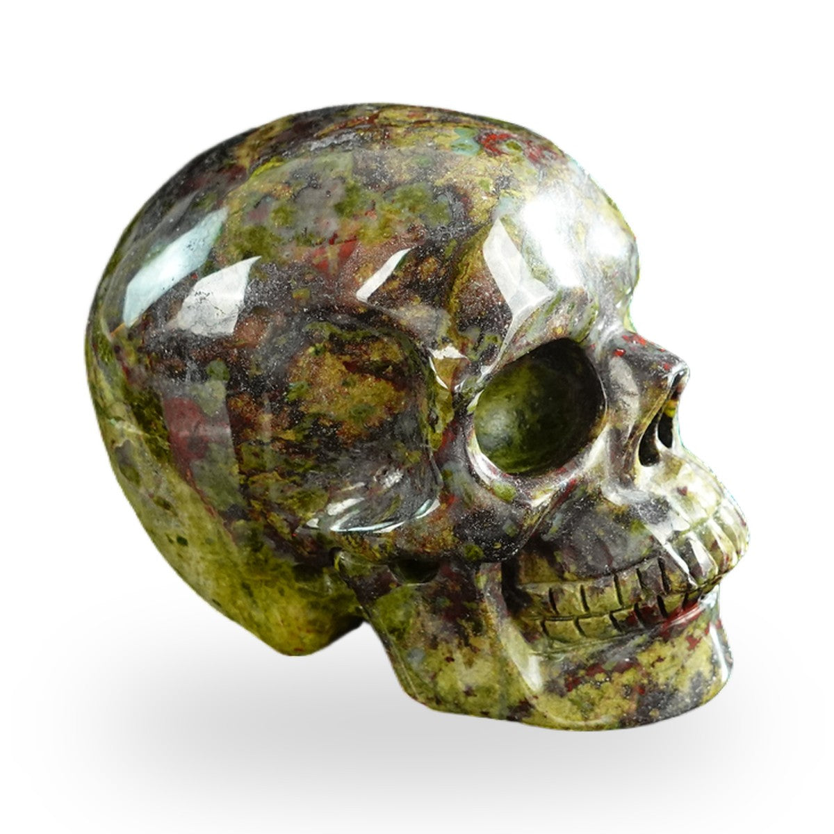 Dragon Blood Jasper crystal skull 3" SKH30DB11 photo 4