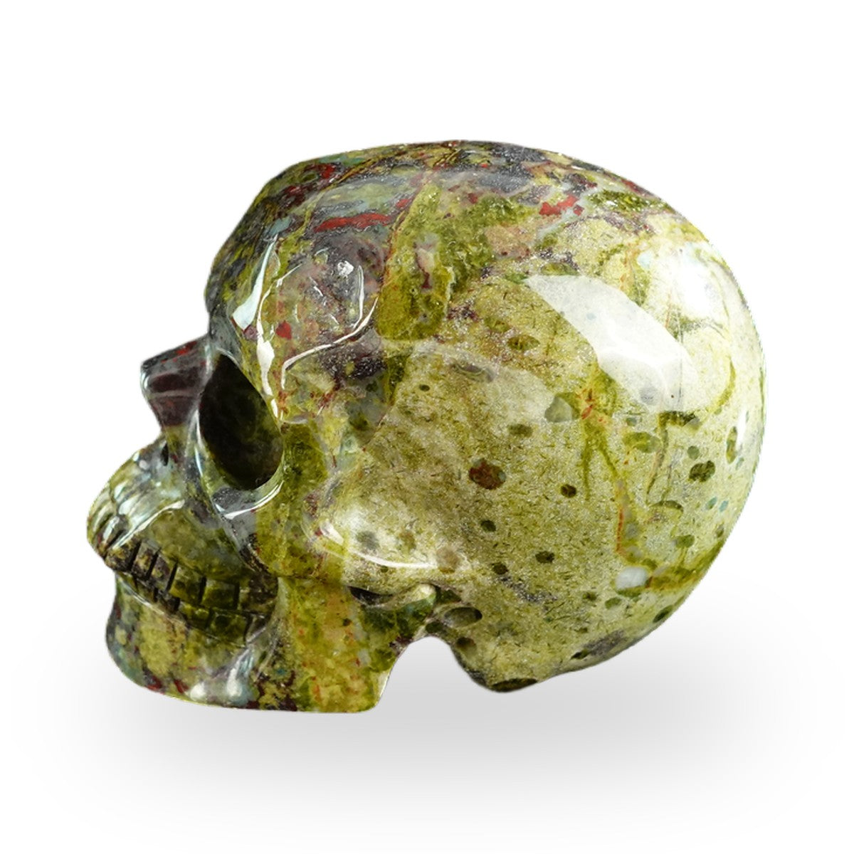 Dragon Blood Jasper crystal skull 3" SKH30DB11 photo 6