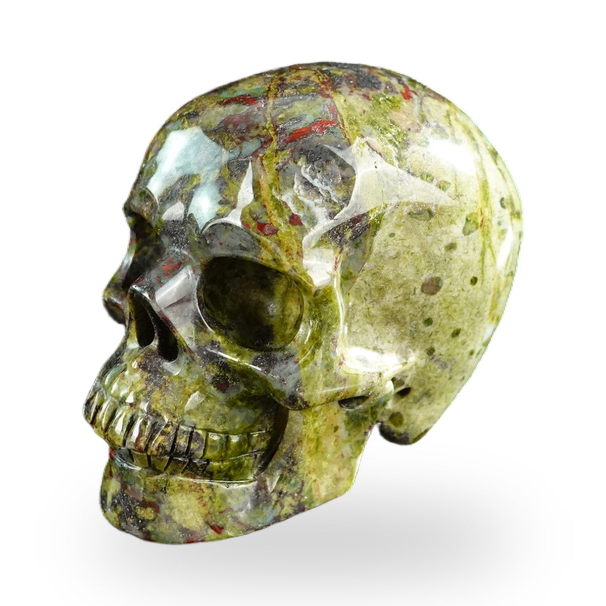 Dragon Blood Jasper crystal skull 3" SKH30DB11 photo 8