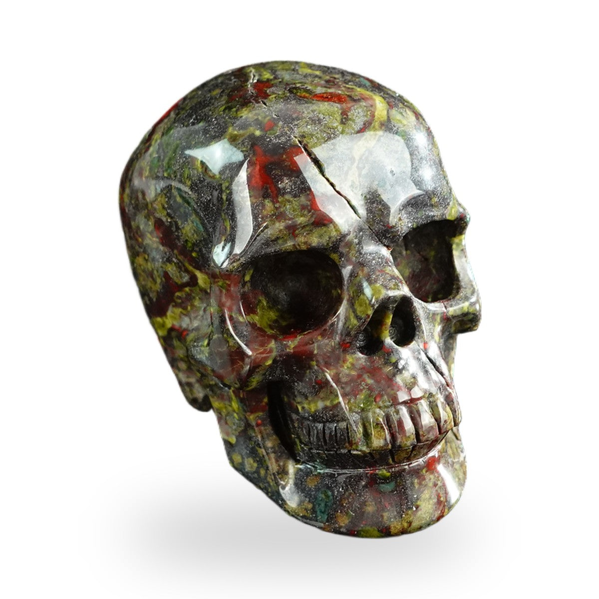 Dragon Blood Jasper crystal skull 3" SKH30DB12 photo 2