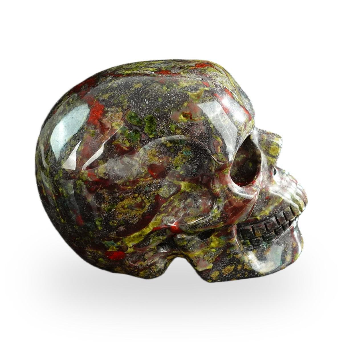 Dragon Blood Jasper crystal skull 3" SKH30DB12 photo 5
