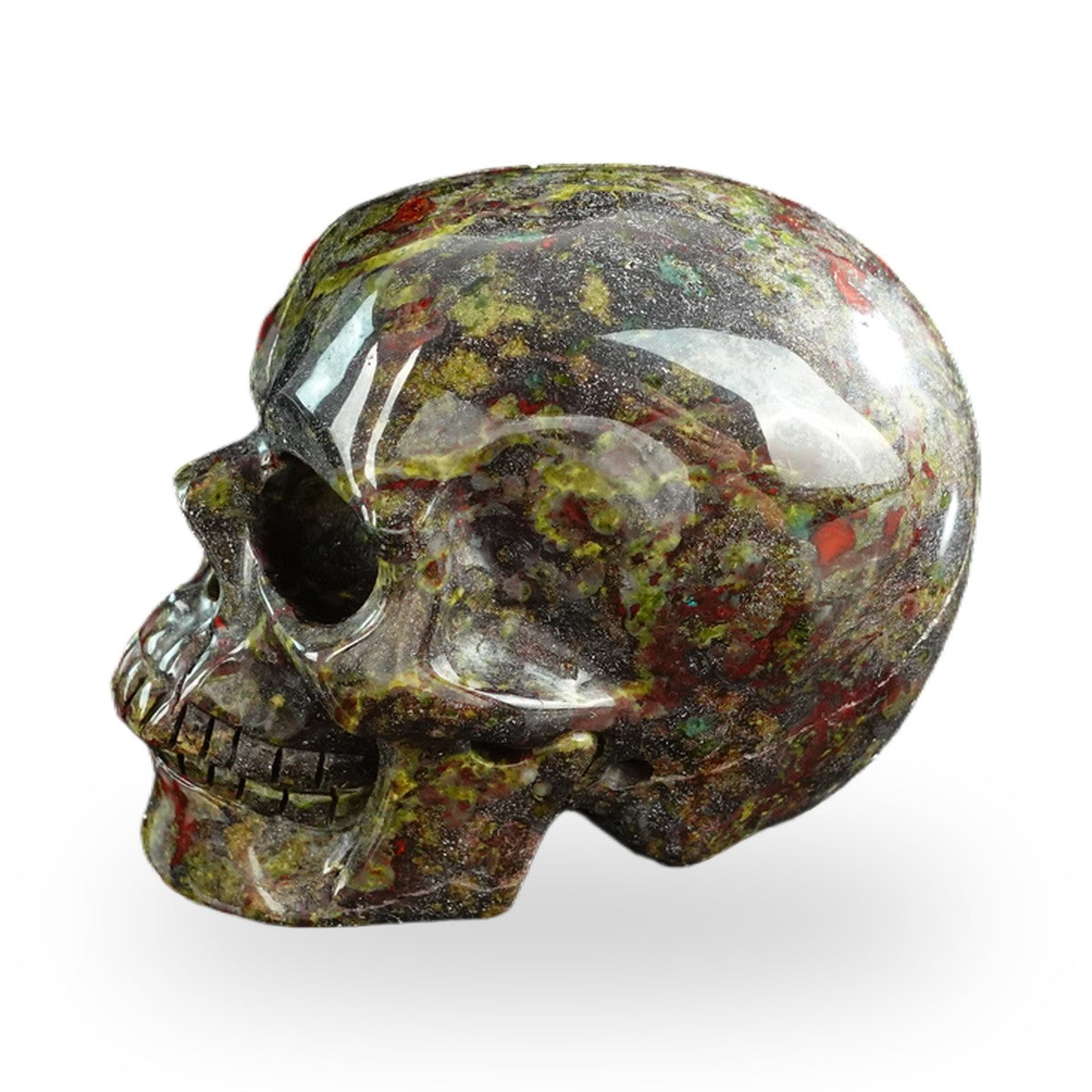 Dragon Blood Jasper crystal skull 3" SKH30DB12 photo 6