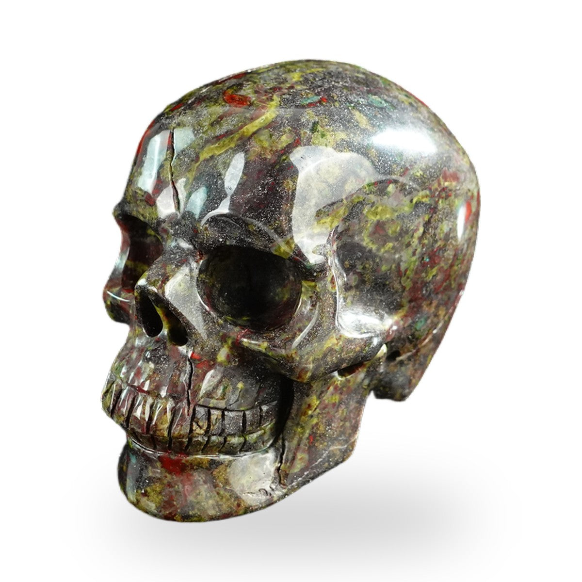 Dragon Blood Jasper crystal skull 3" SKH30DB12 photo 8