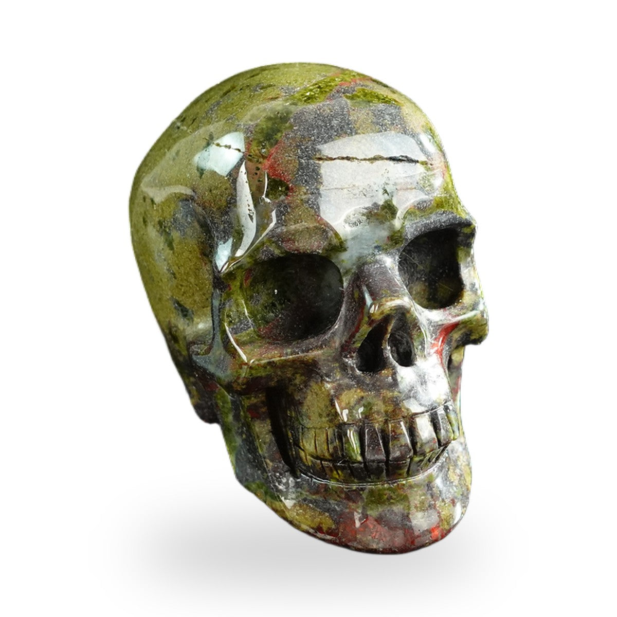 Dragon Blood Jasper crystal skull 3" SKH30DB13 photo 2