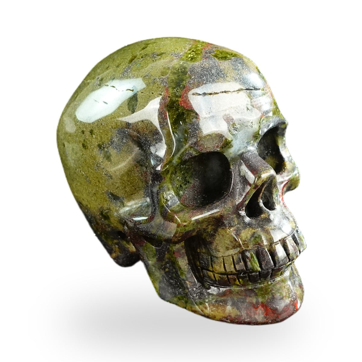 Dragon Blood Jasper crystal skull 3" SKH30DB13 photo 3