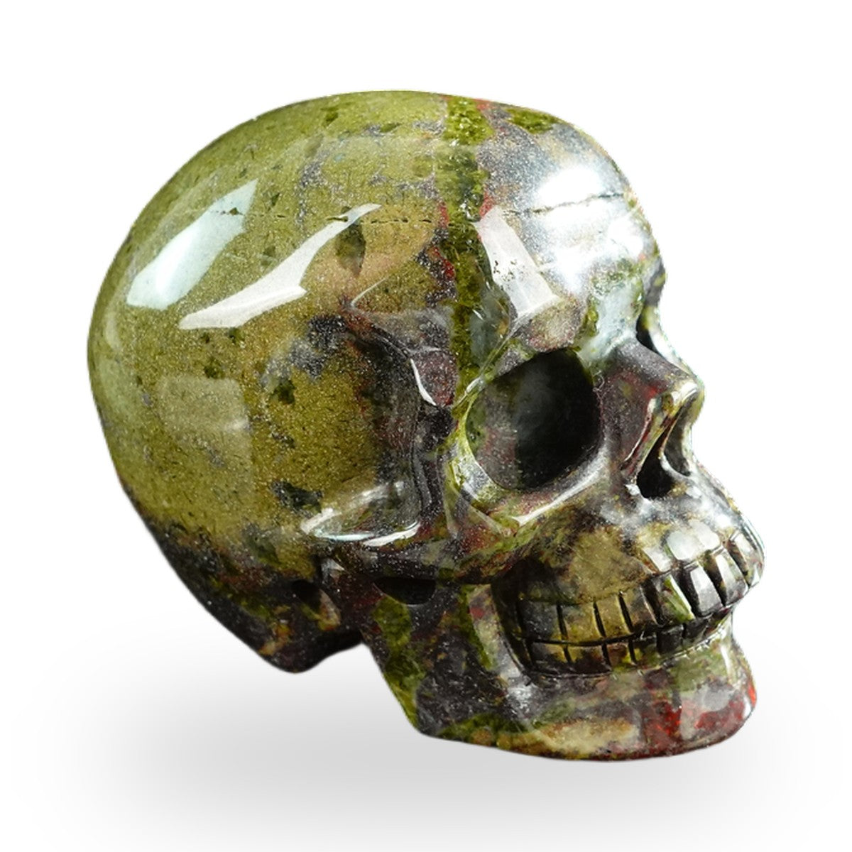 Dragon Blood Jasper crystal skull 3" SKH30DB13 photo 4