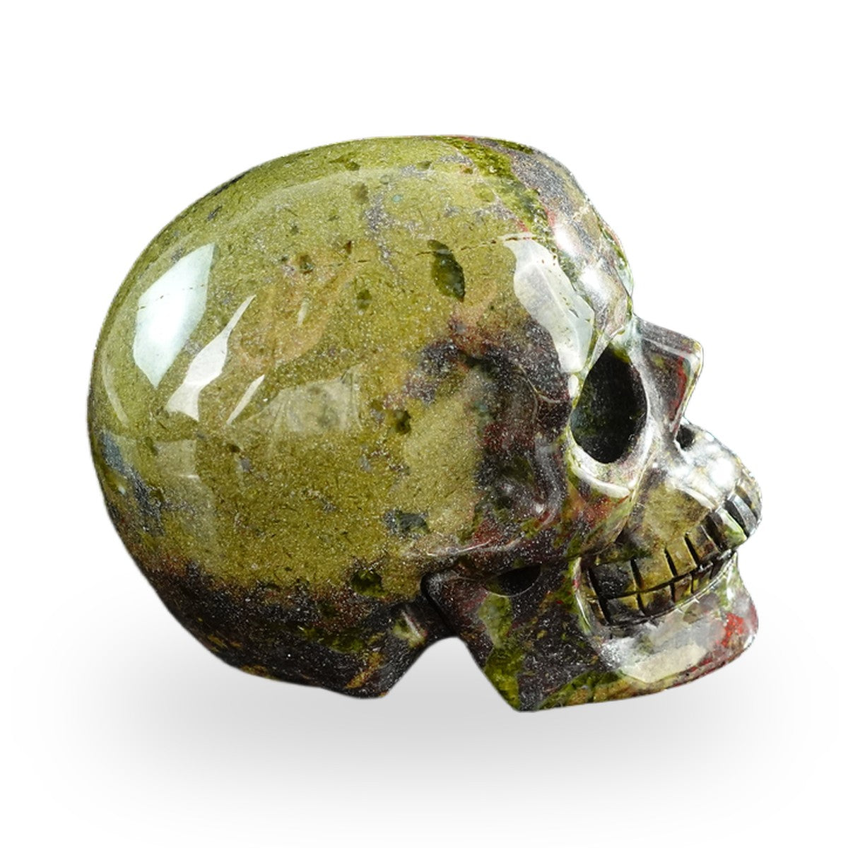 Dragon Blood Jasper crystal skull 3" SKH30DB13 photo 5