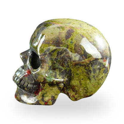 Dragon Blood Jasper crystal skull 3" SKH30DB13 photo 6