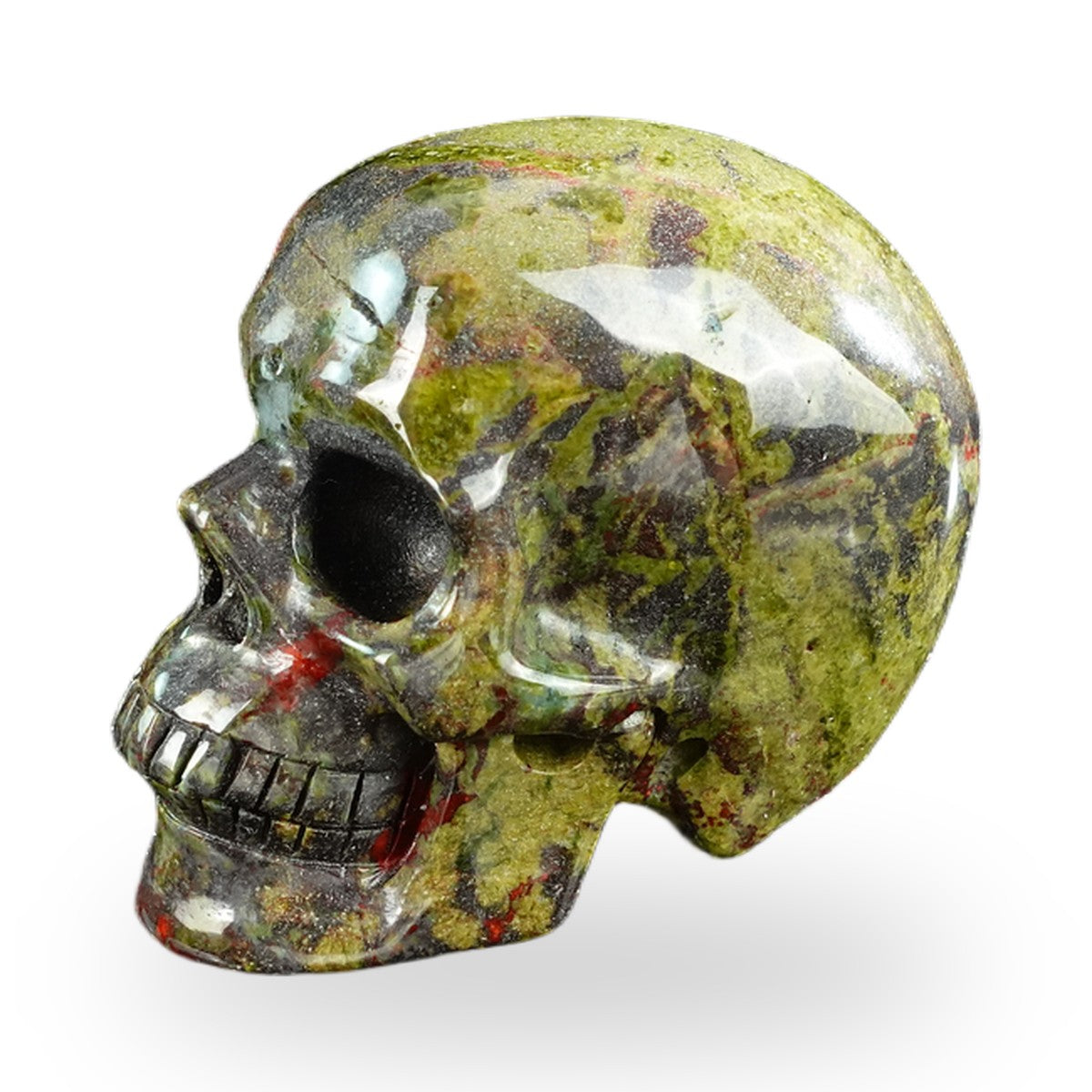 Dragon Blood Jasper crystal skull 3" SKH30DB13 photo 7