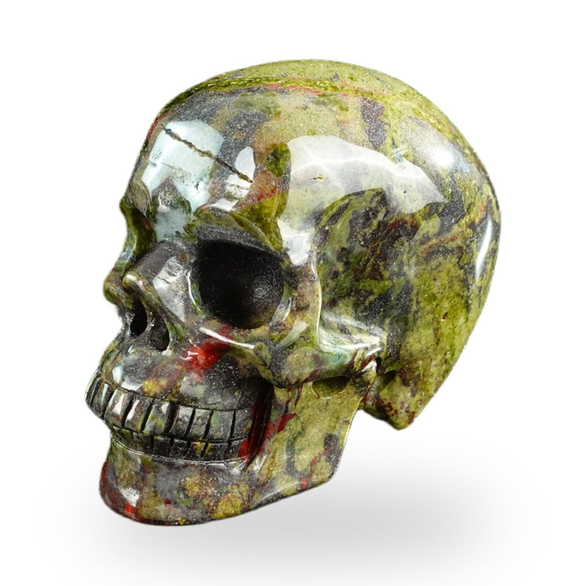 Dragon Blood Jasper crystal skull 3" SKH30DB13 photo 8