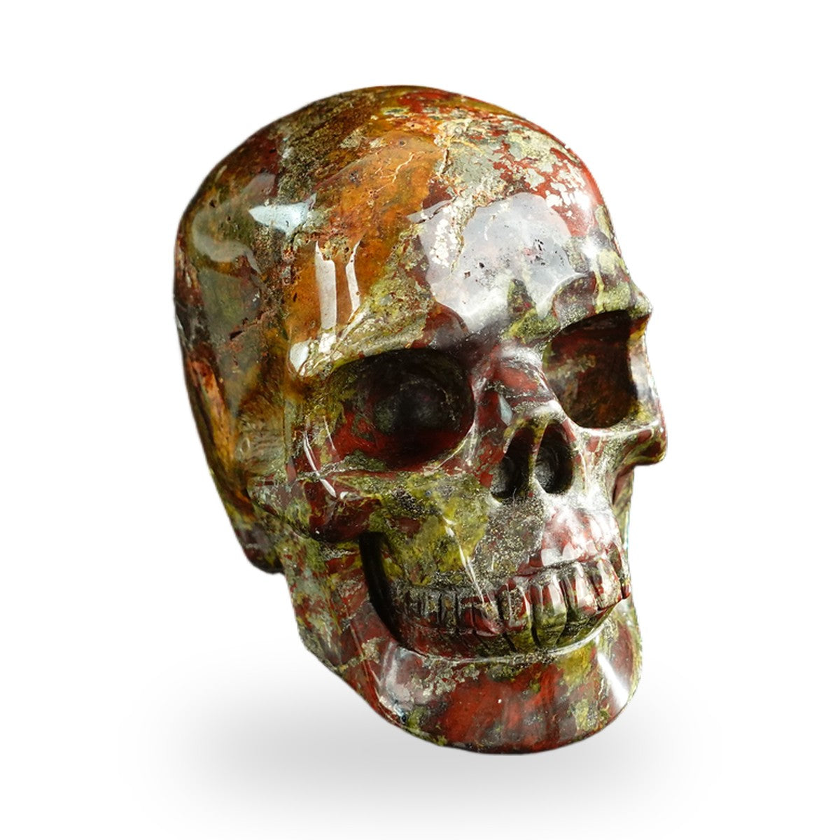 Dragon Blood Jasper crystal skull 3" SKH30DB14 photo 2