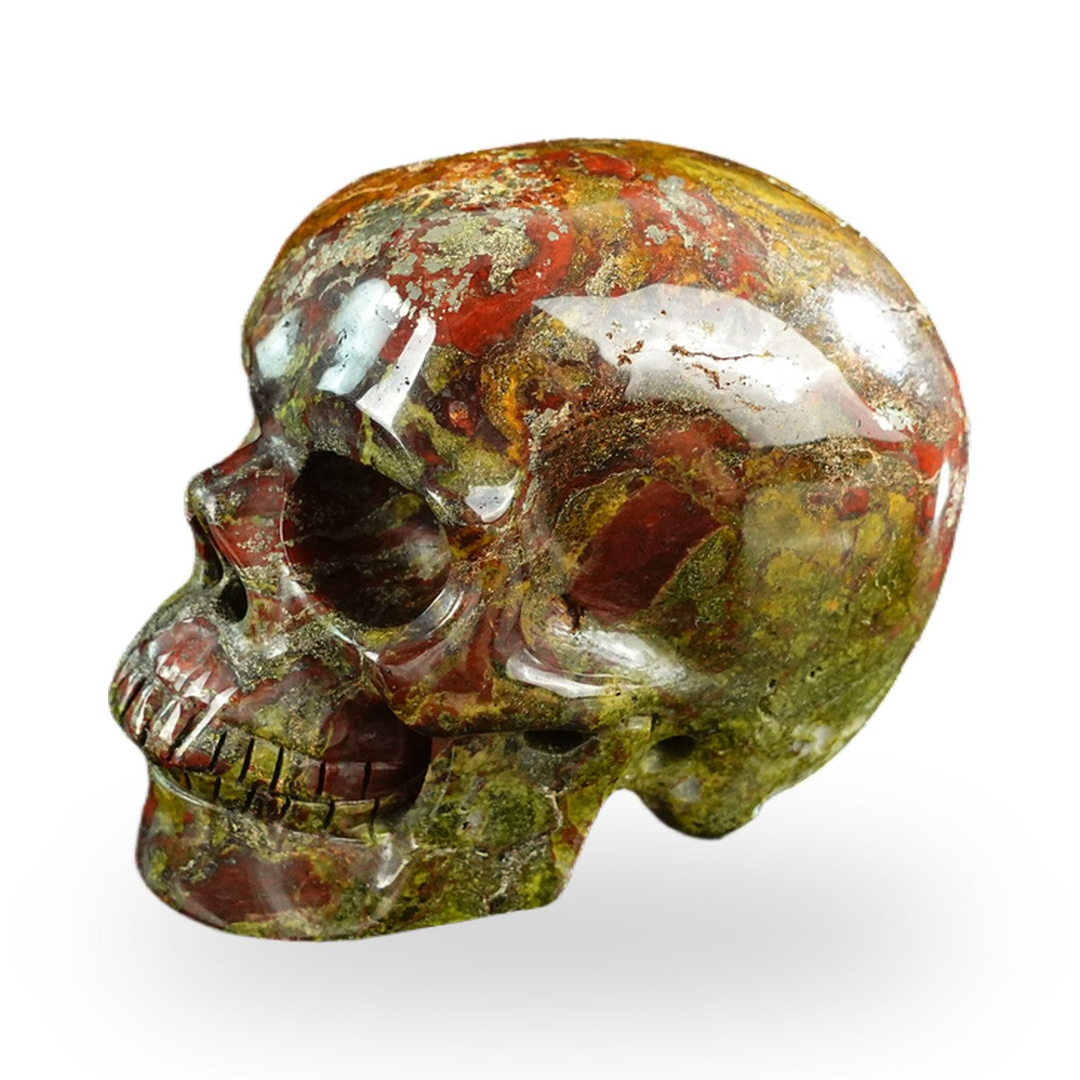 Dragon Blood Jasper crystal skull 3" SKH30DB14 photo 7
