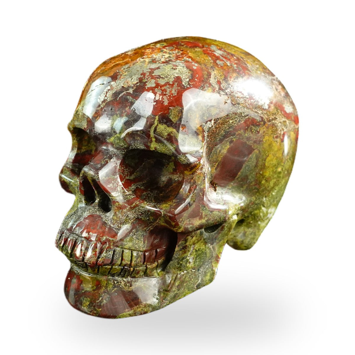 Dragon Blood Jasper crystal skull 3" SKH30DB14 photo 8