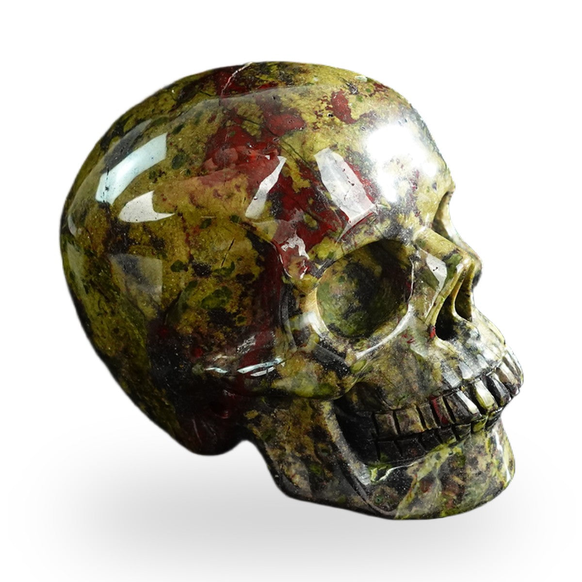 Dragon Blood Jasper crystal skull 3" SKH30DB15 photo 4