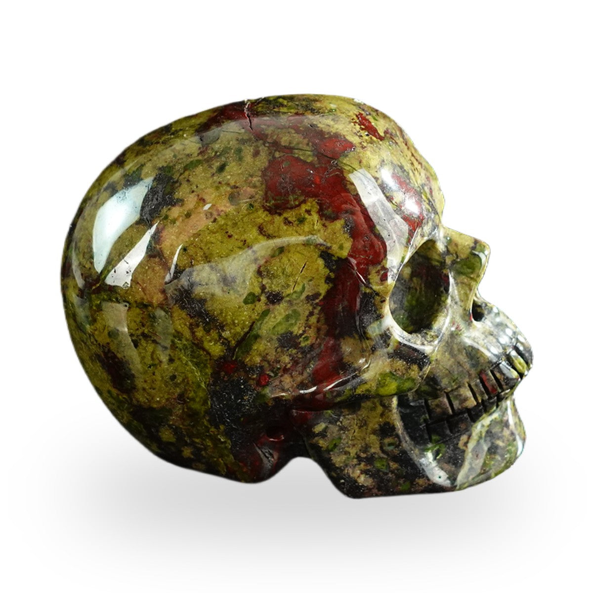 Dragon Blood Jasper crystal skull 3" SKH30DB15 photo 5