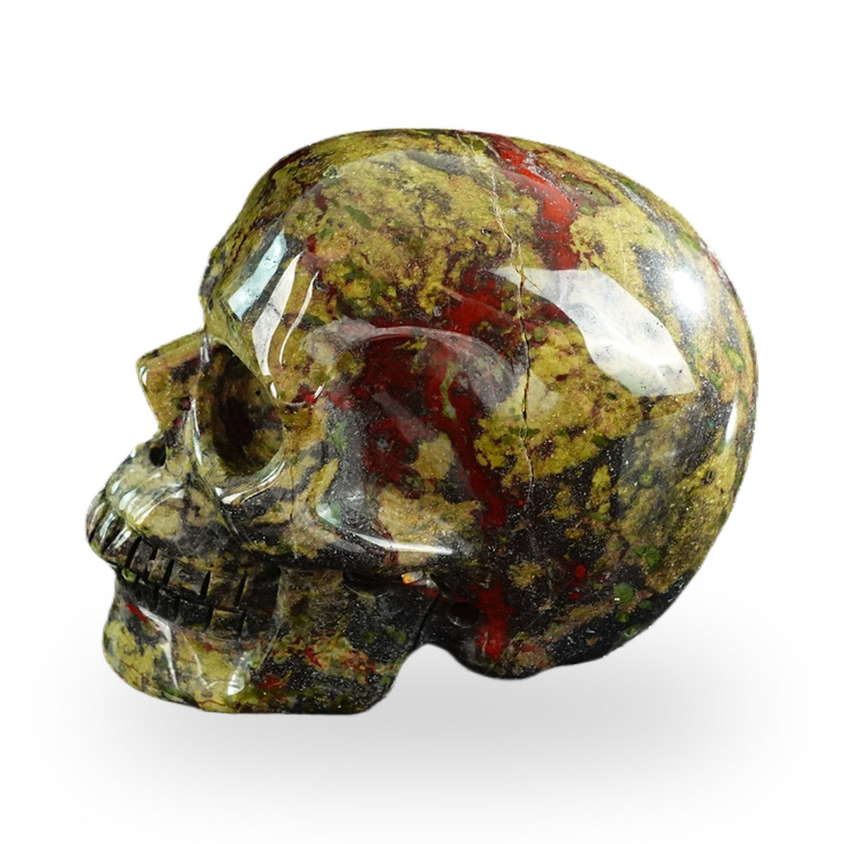 Dragon Blood Jasper crystal skull 3" SKH30DB15 photo 6