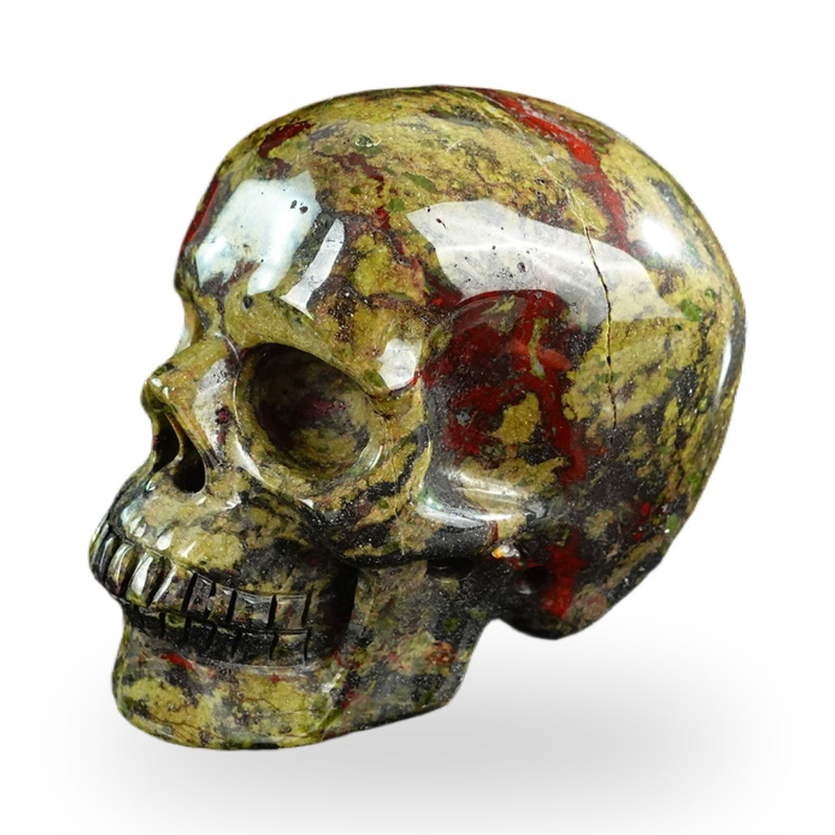Dragon Blood Jasper crystal skull 3" SKH30DB15 photo 7