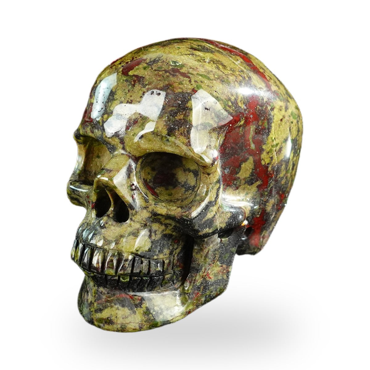 Dragon Blood Jasper crystal skull 3" SKH30DB15 photo 8