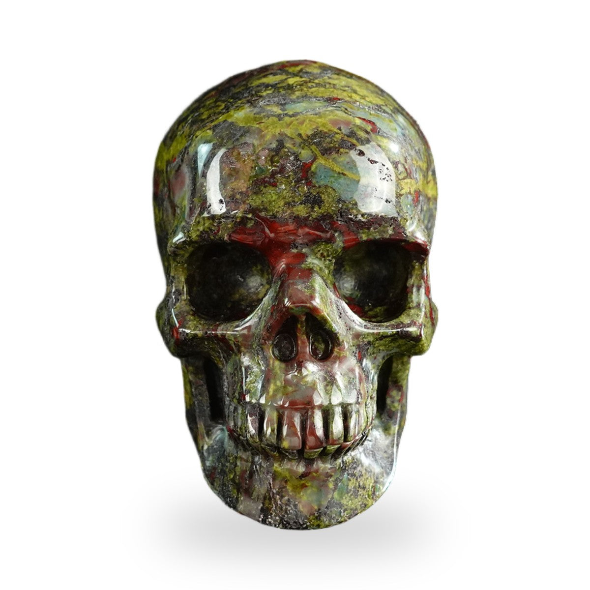 Dragon Blood Jasper crystal skull 3" SKH30DB16 photo 1