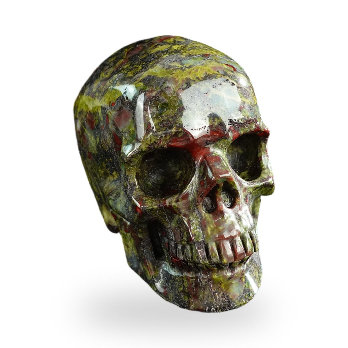 Dragon Blood Jasper crystal skull 3" SKH30DB16 photo 2