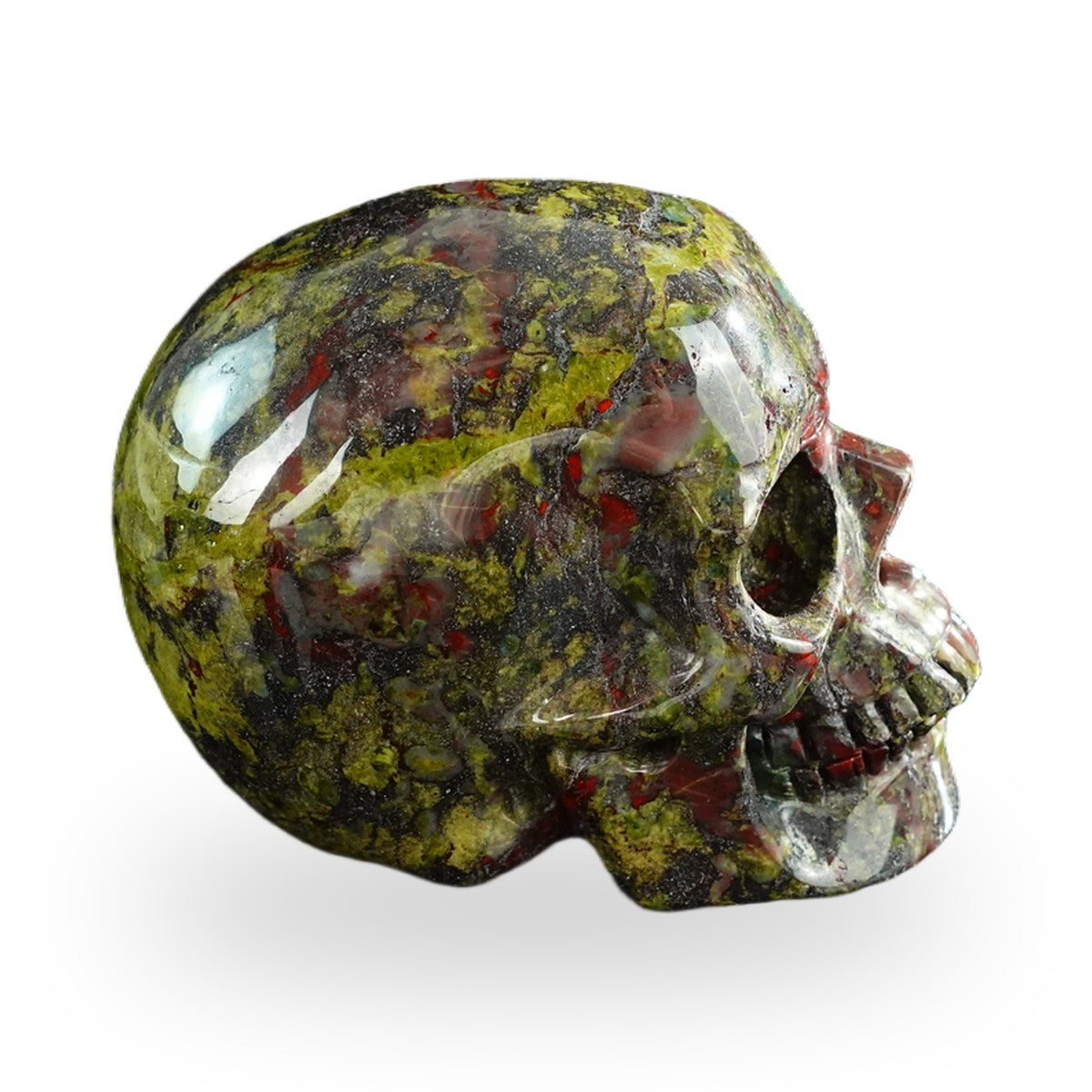 Dragon Blood Jasper crystal skull 3" SKH30DB16 photo 5