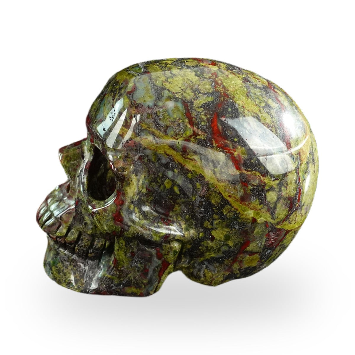 Dragon Blood Jasper crystal skull 3" SKH30DB16 photo 6