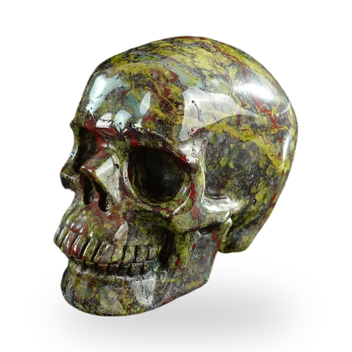 Dragon Blood Jasper crystal skull 3" SKH30DB16 photo 8