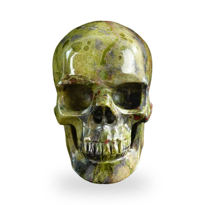 Dragon Blood Jasper crystal skull 3" SKH30DB17 photo 1