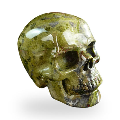 Dragon Blood Jasper crystal skull 3" SKH30DB17 photo 3