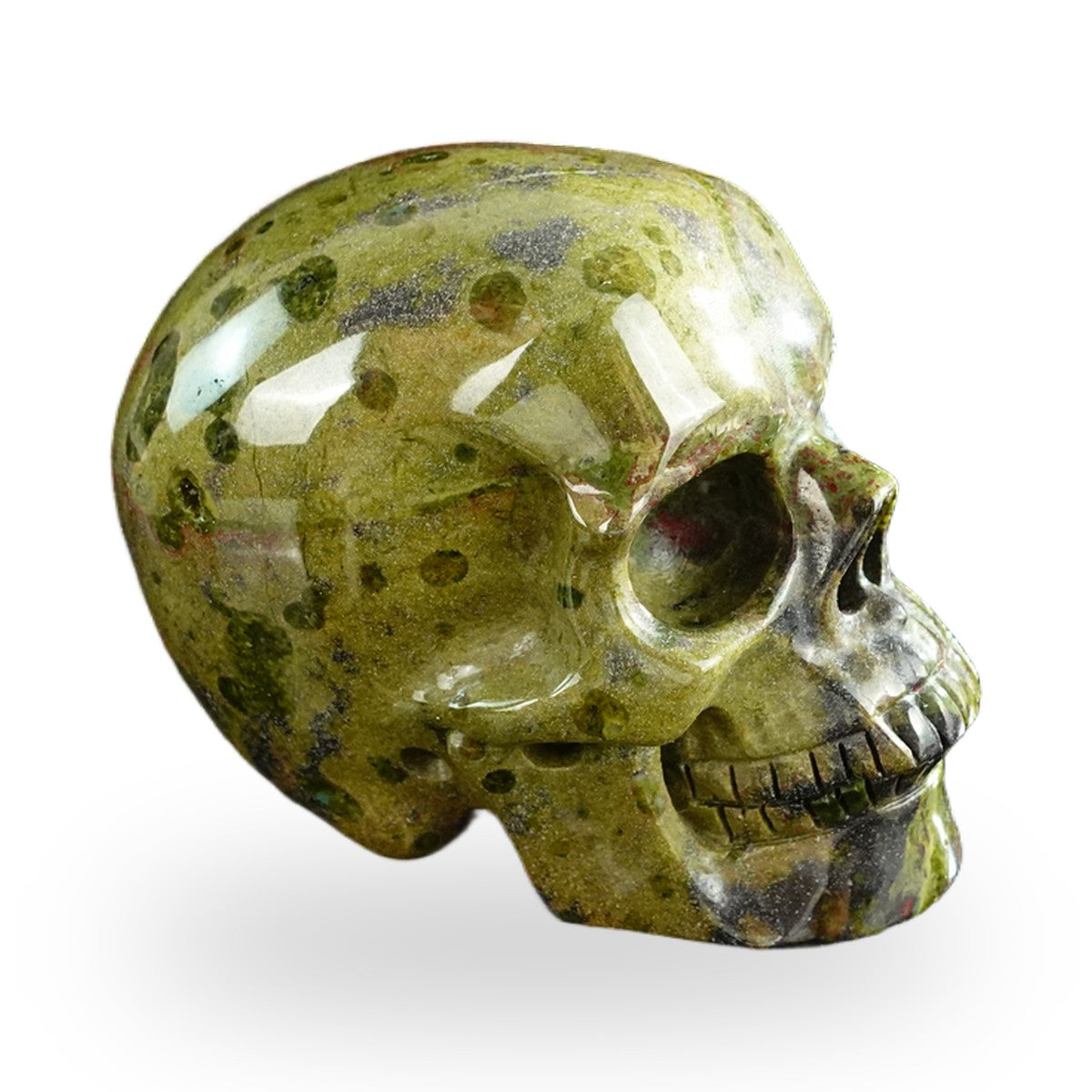 Dragon Blood Jasper crystal skull 3" SKH30DB17 photo 4