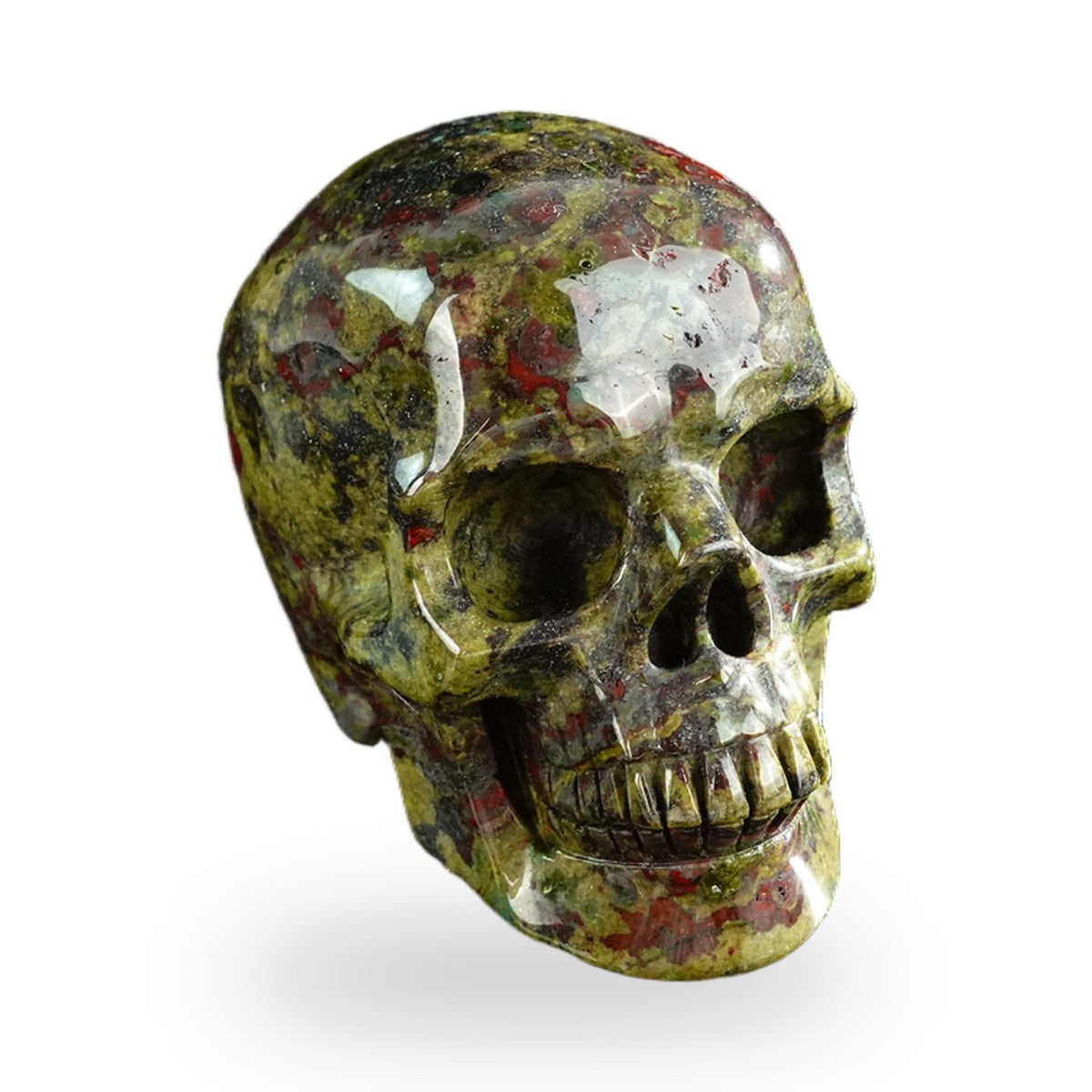 Dragon Blood Jasper crystal skull 3" SKH30DB18 photo 2