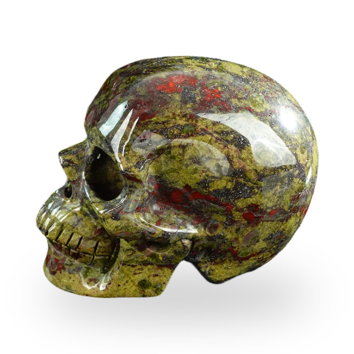 Dragon Blood Jasper crystal skull 3" SKH30DB18 photo 6