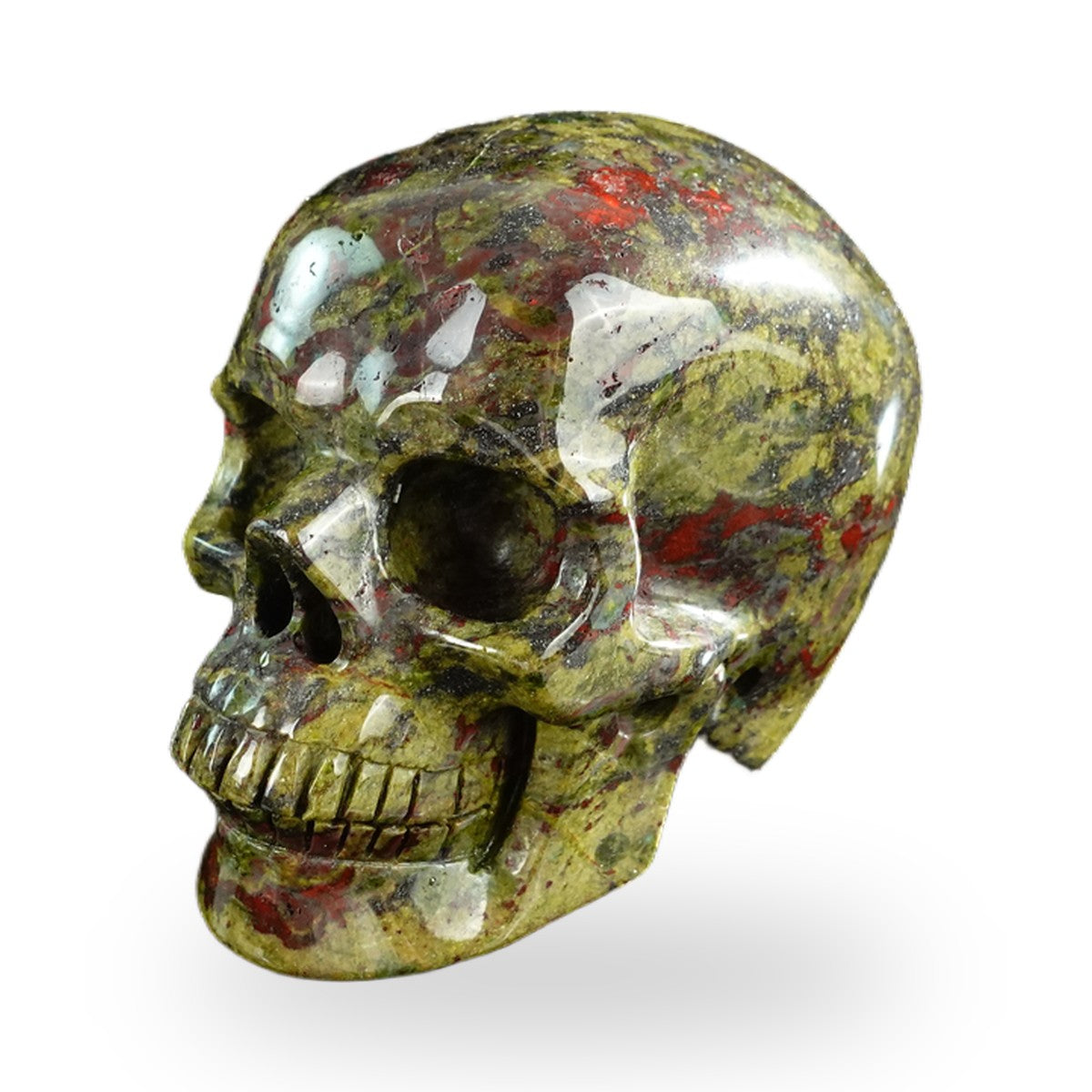 Dragon Blood Jasper crystal skull 3" SKH30DB18 photo 8
