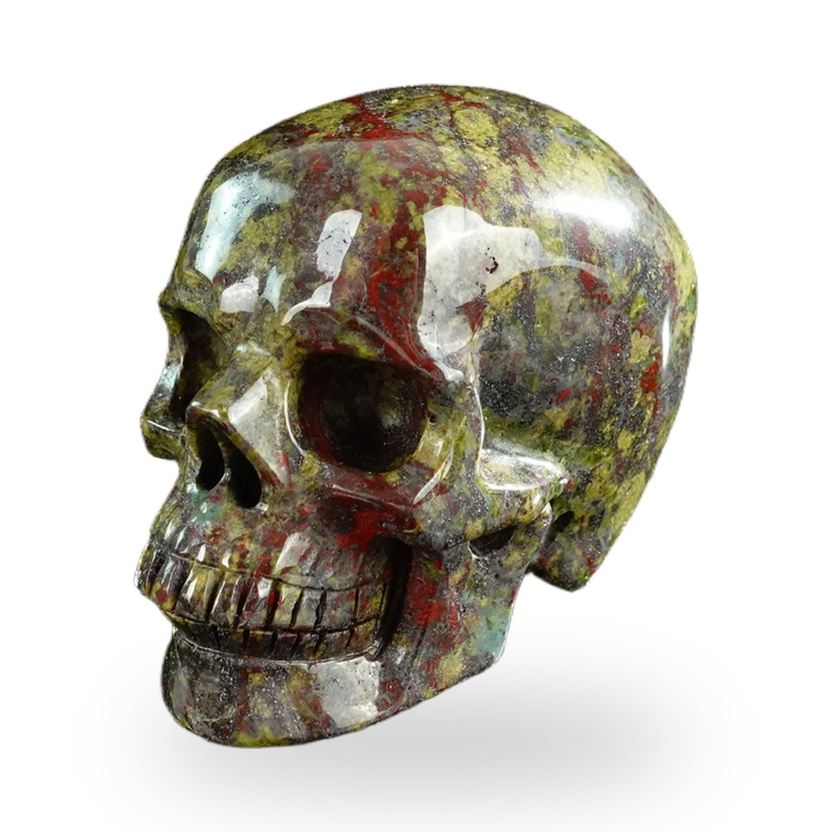 Dragon Blood Jasper crystal skull 3" SKH30DB19 photo 1