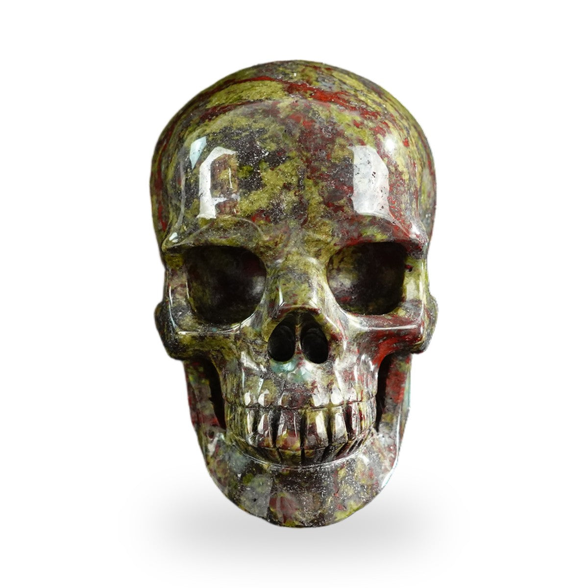Dragon Blood Jasper crystal skull 3" SKH30DB19 photo 2