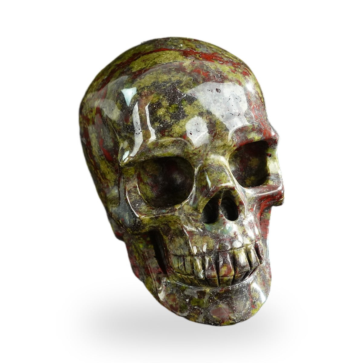 Dragon Blood Jasper crystal skull 3" SKH30DB19 photo 3