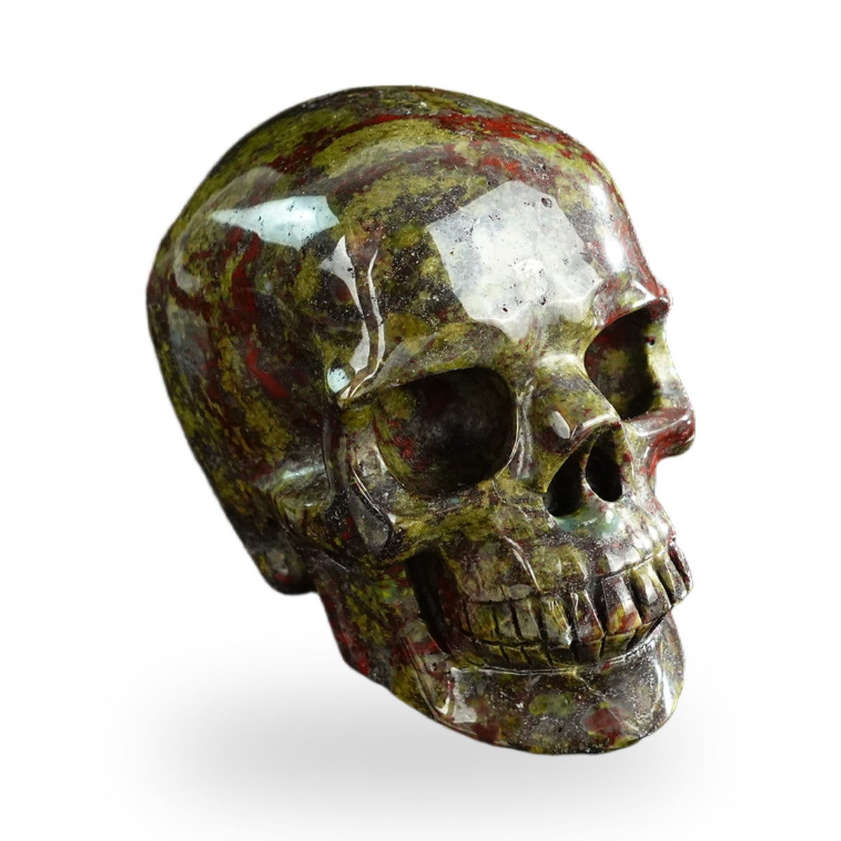 Dragon Blood Jasper crystal skull 3" SKH30DB19 photo 4