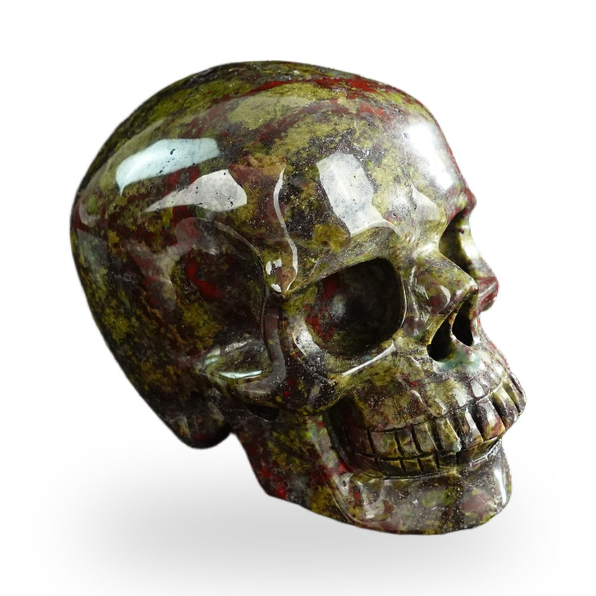 Dragon Blood Jasper crystal skull 3" SKH30DB19 photo 5