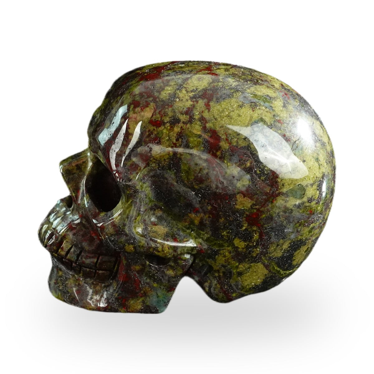 Dragon Blood Jasper crystal skull 3" SKH30DB19 photo 7