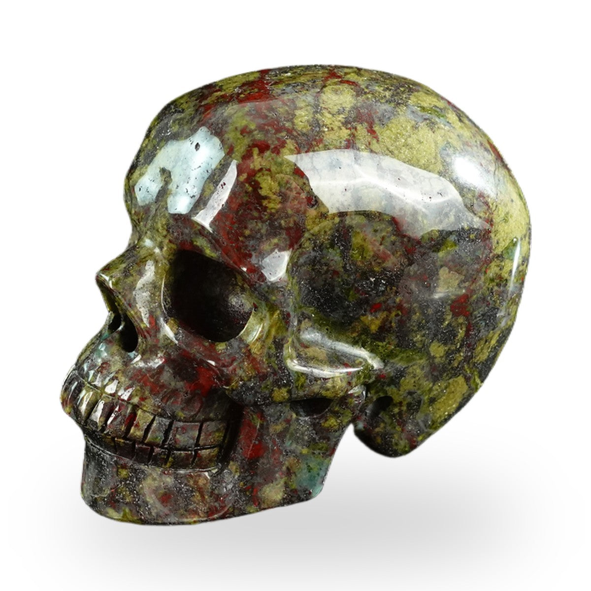 Dragon Blood Jasper crystal skull 3" SKH30DB19 photo 8