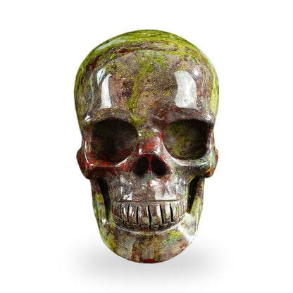 Dragon Blood Jasper crystal skull 3" SKH30DB20 photo 1