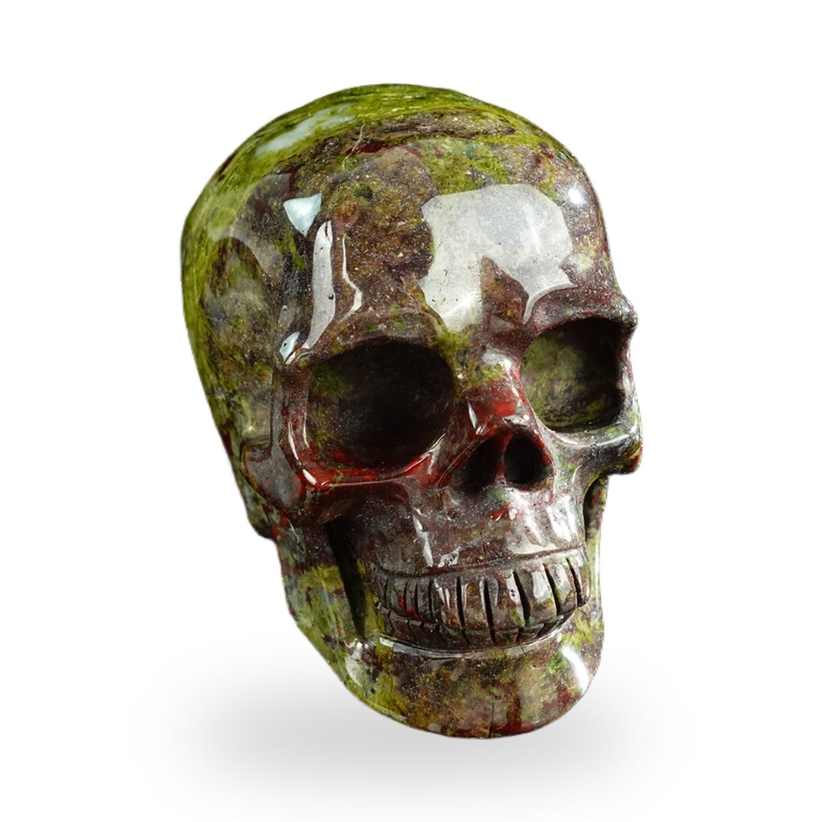 Dragon Blood Jasper crystal skull 3" SKH30DB20 photo 2
