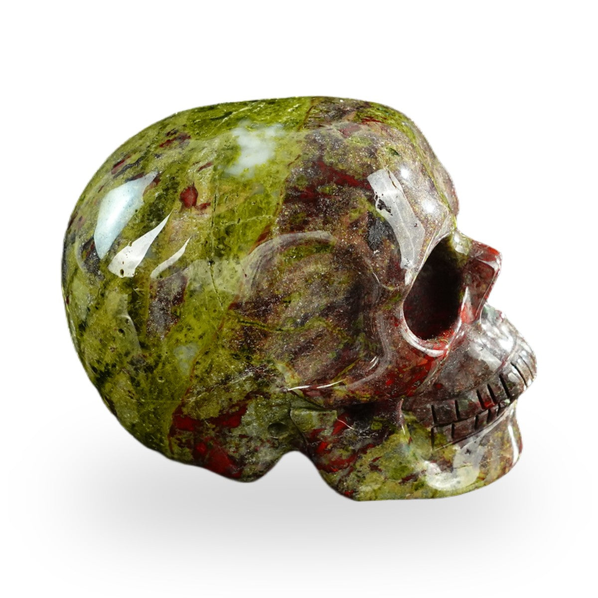 Dragon Blood Jasper crystal skull 3" SKH30DB20 photo 5