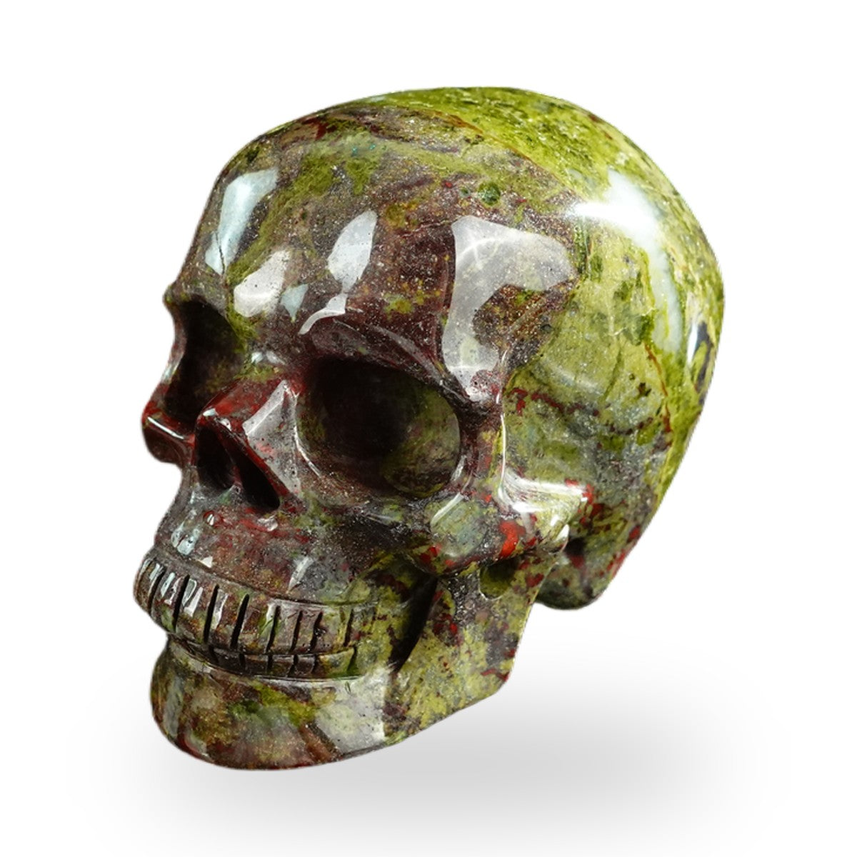 Dragon Blood Jasper crystal skull 3" SKH30DB20 photo 8