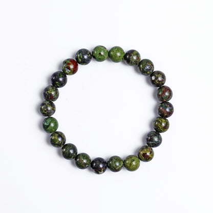 Natural Dragon Blood Jasper Beads Bracelet,Healing Energy Bracelet,Handcrafted Gift